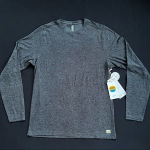 Vuori Strato Tech Long Sleeve - Charcoal Heather 🏔